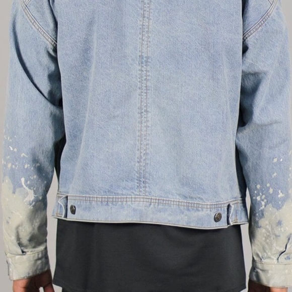 EUC*** Flame Blue Denim Jacket / Men’s Size Small - Picture 3 of 10